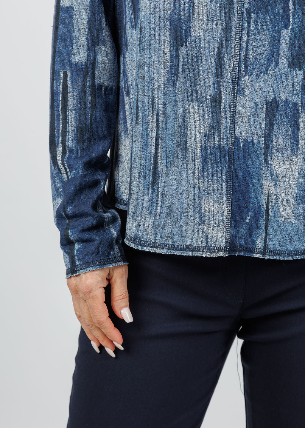 Elliott Lauren Blue Note Center Seam Tee available at Barbara Katz