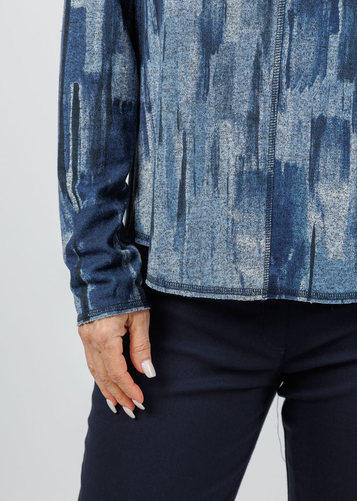 Elliott Lauren Blue Note Center Seam Tee available at Barbara Katz