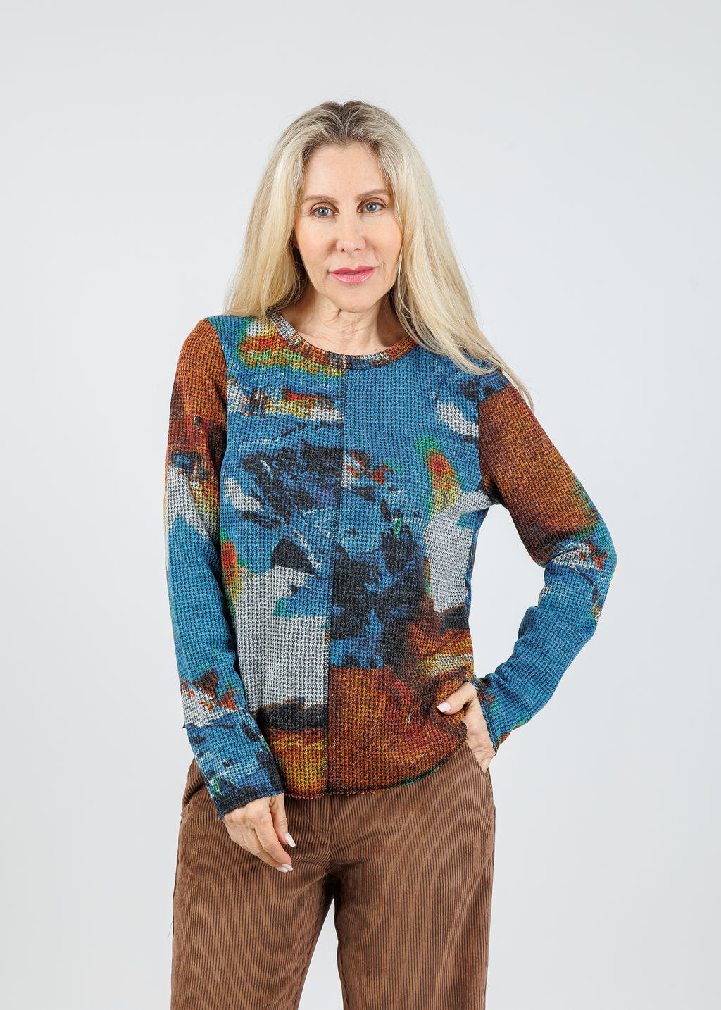 Elliott Lauren Color Therapy Center Seam Tee available at Barbara Katz