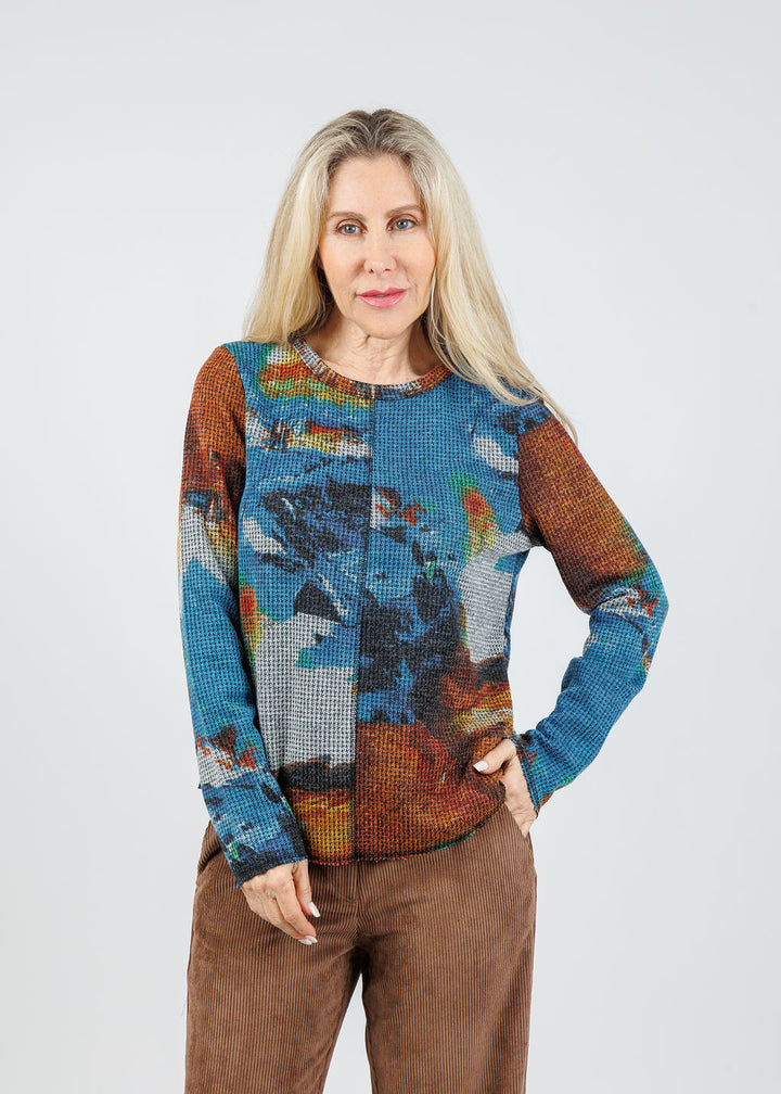 Elliott Lauren Color Therapy Center Seam Tee available at Barbara Katz