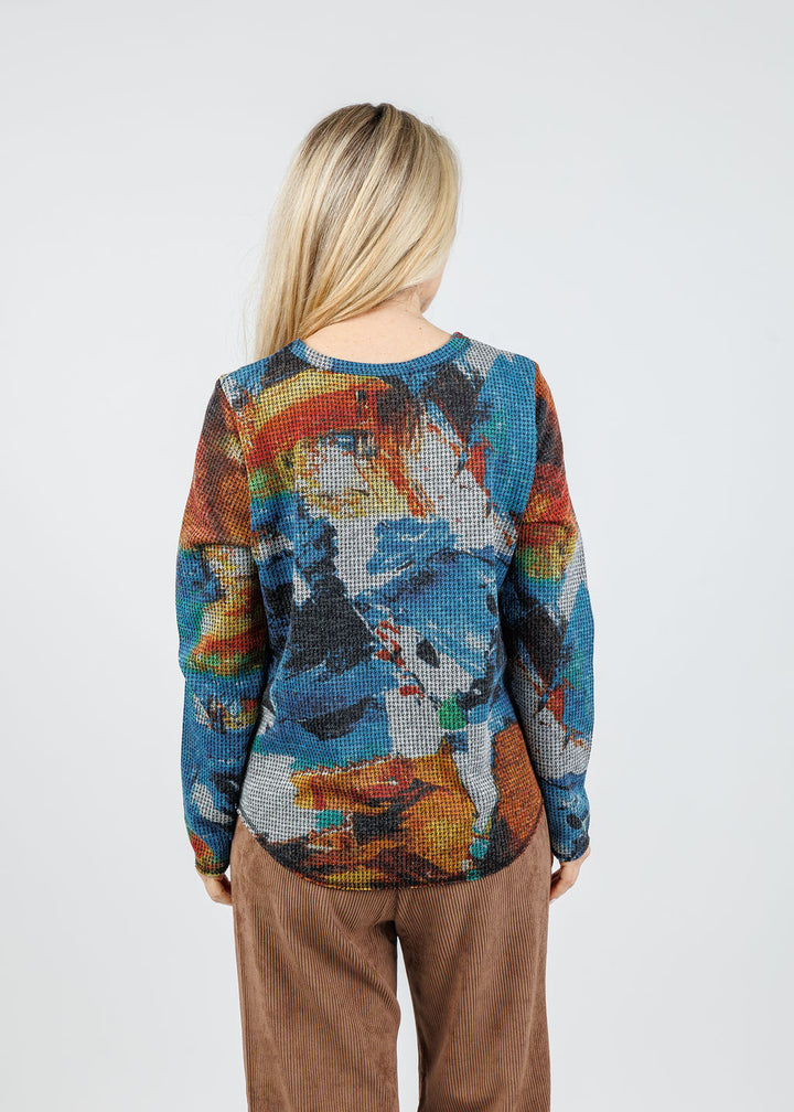 Elliott Lauren Color Therapy Center Seam Tee available at Barbara Katz