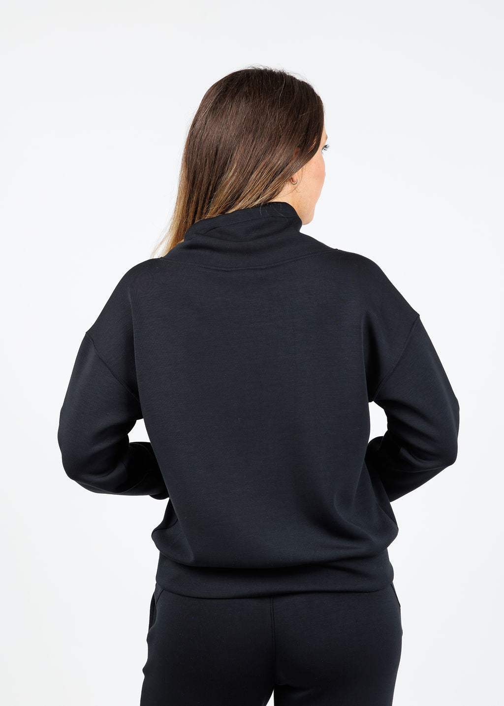Elliott Lauren Comfort Zone Cowl Sweater in Black available at Barbara Katz
