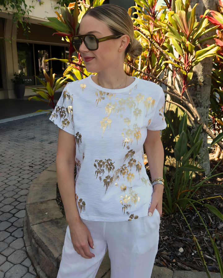 Elliott Lauren Golden Girl Short Sleeve Tee available at Barbara Katz