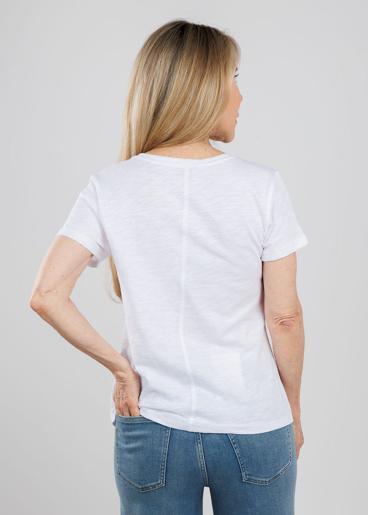 Elliott Lauren Rambling Rose Graphic Tee in Pink available at Barbara Katz