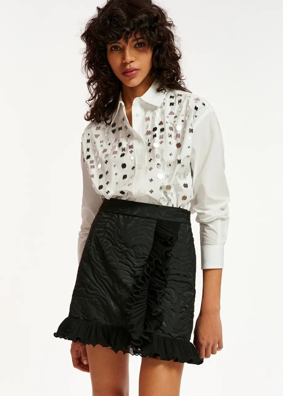 Essentiel Antwerp Efirework Mirror Shirt - Off White