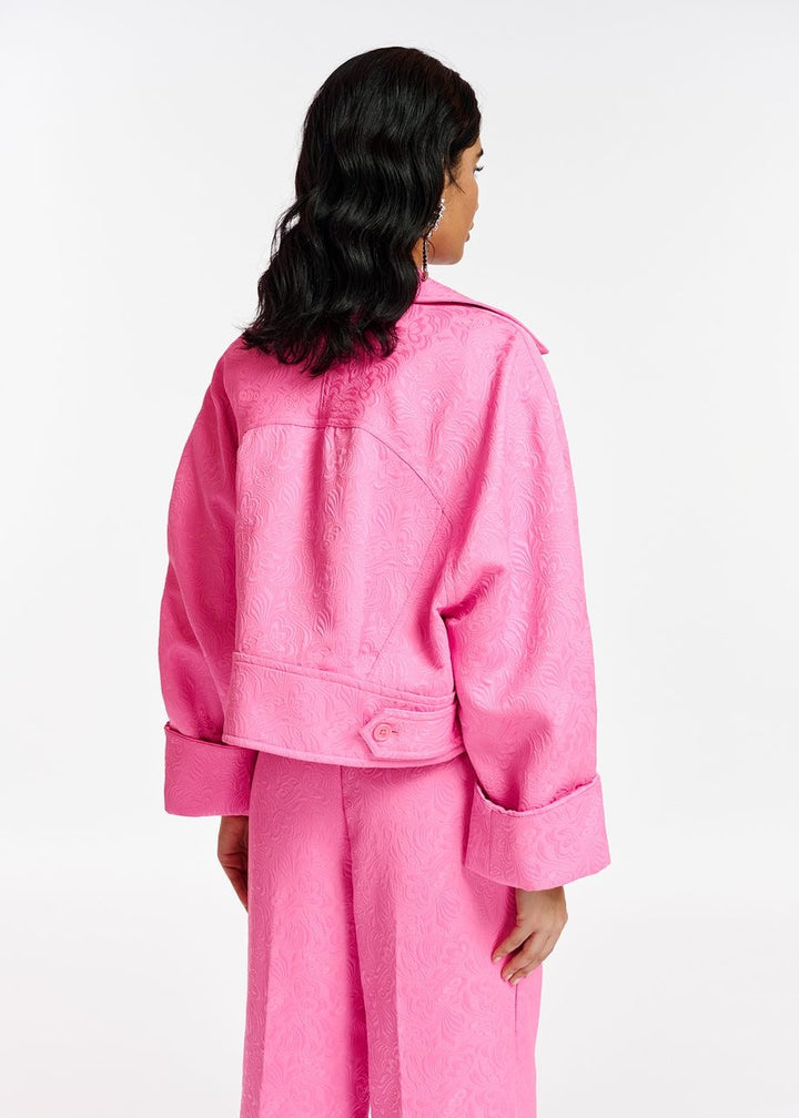 Essentiel Antwerp Eyvette Jacquard Oversized Jacket - High Voltage