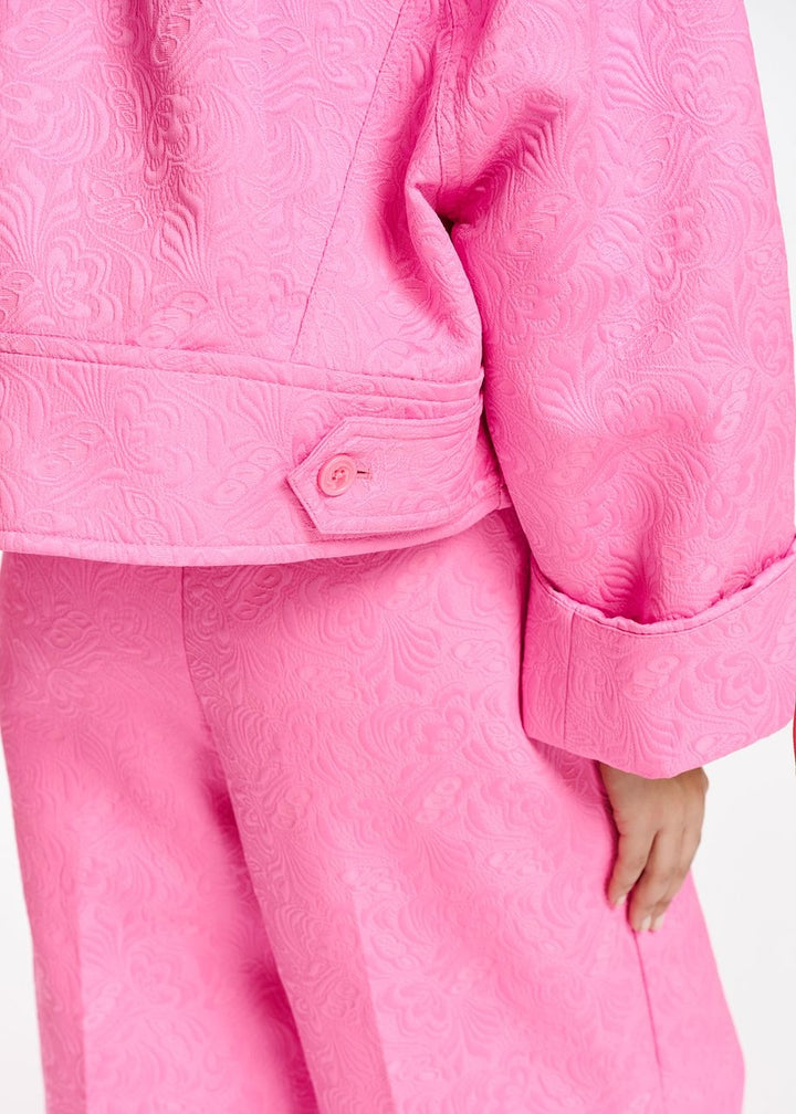Essentiel Antwerp Eyvette Jacquard Oversized Jacket - High Voltage