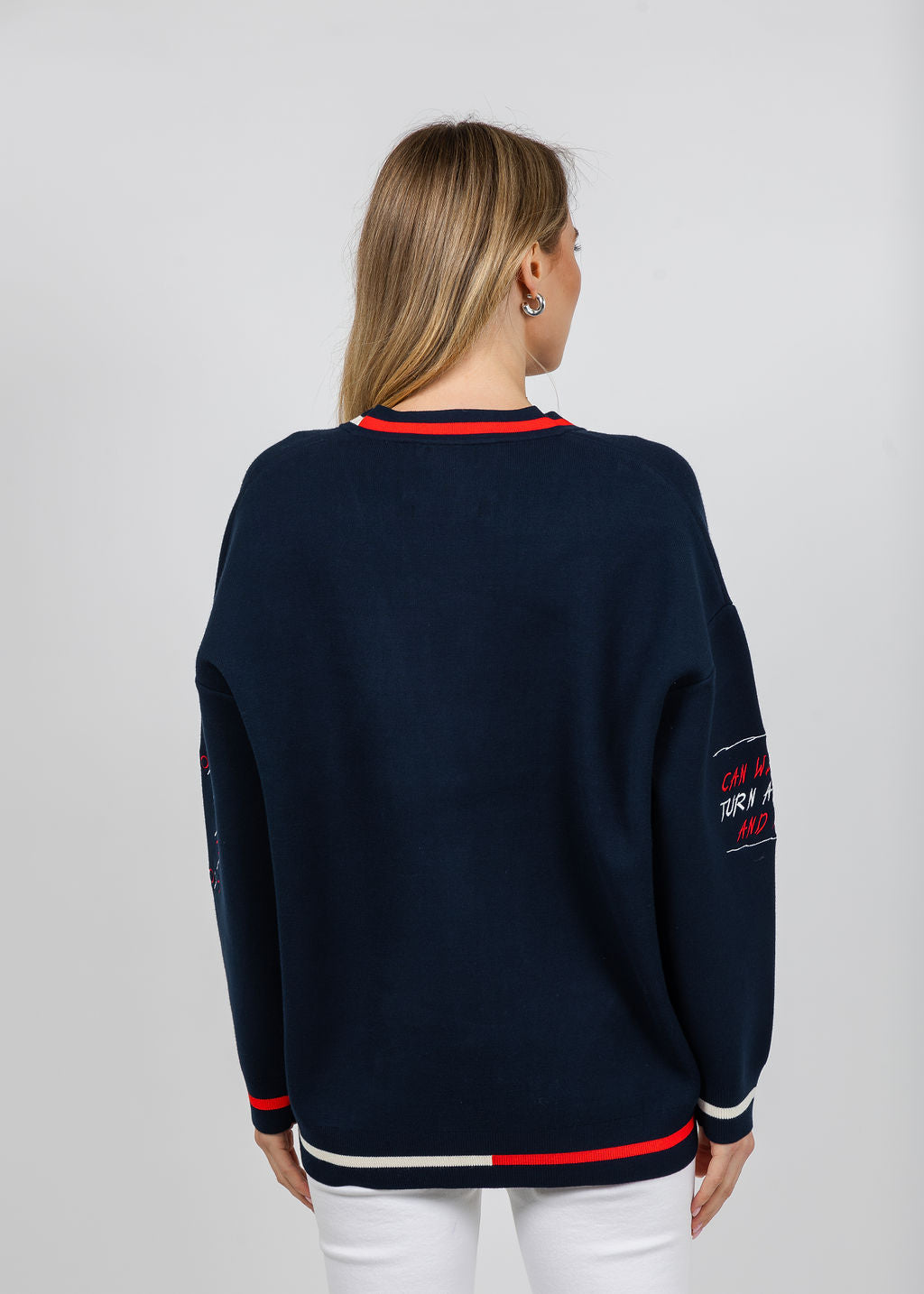 Essentiel Antwerp Jaseball Snoopy Cardigan - Navy – Barbara Katz