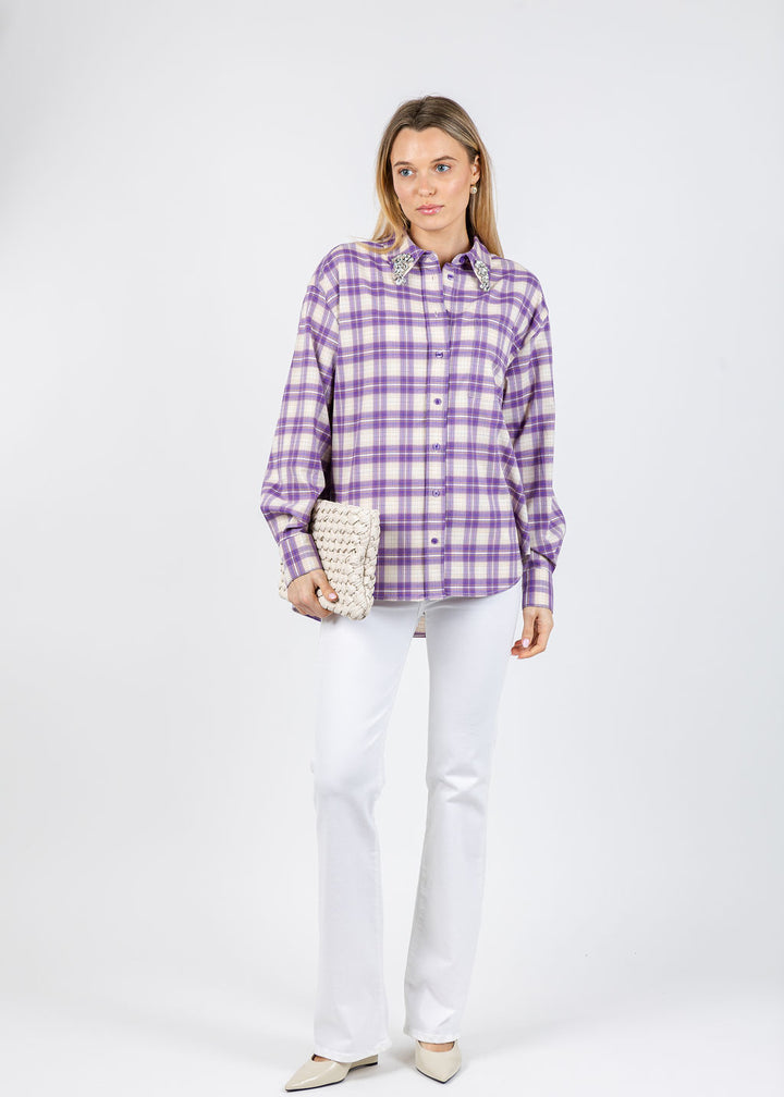 Essentiel Antwerp Juices Oversized Shirt in Pinky Sugar available at Barbara Katz