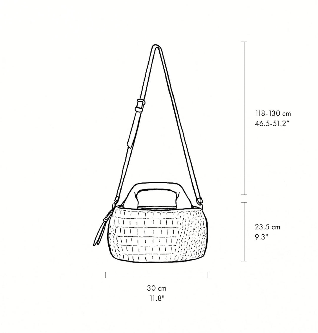 Daniella Lehavi Mosaic Eveline Medium Satchel measurements