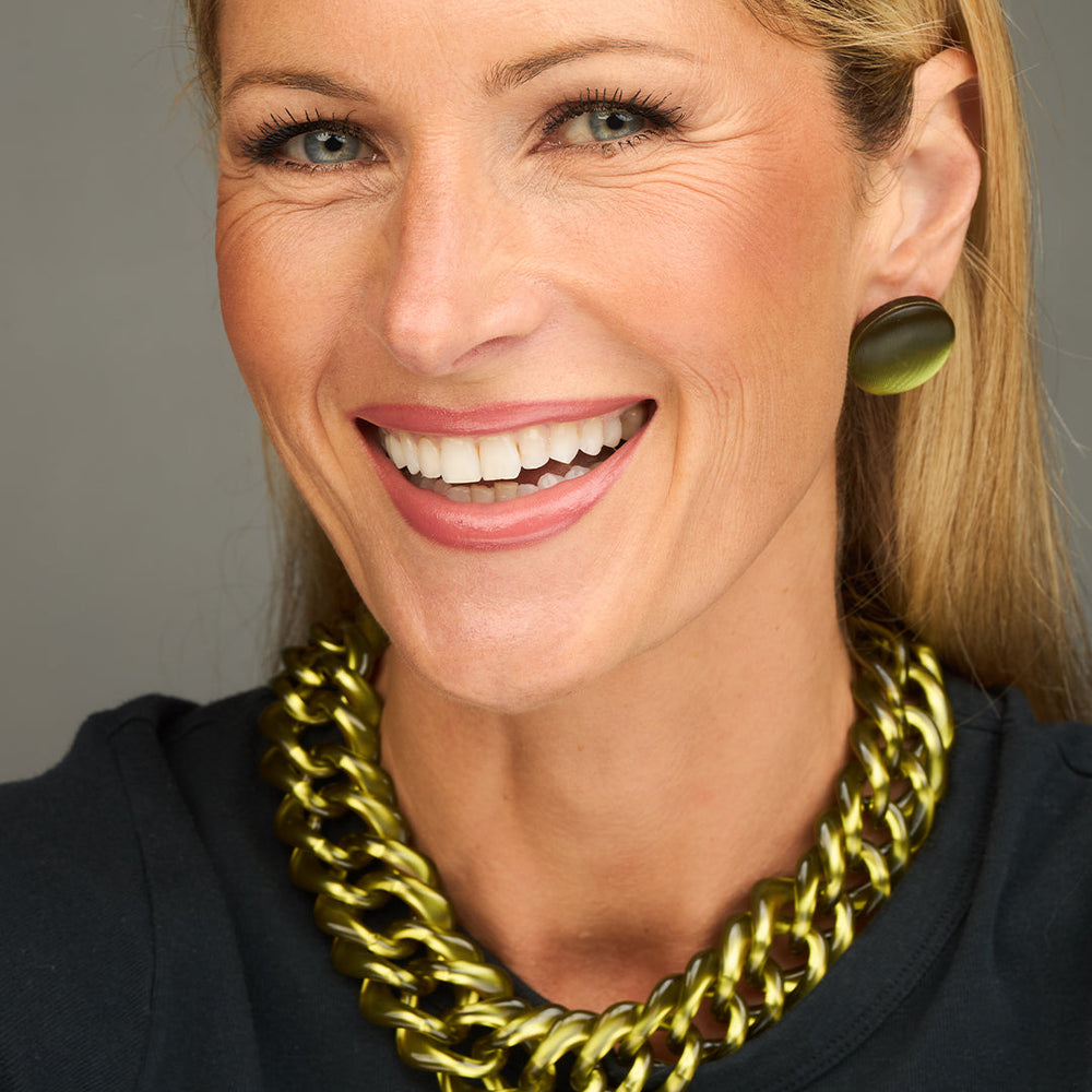PONO Evelyn Necklace in Pear available at Barbara Katz