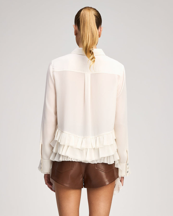 Cinq a Sept Nori Top in Ivory available at Barbara Katz