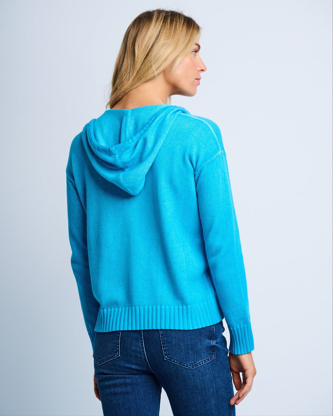 Lisa Todd Neon Lights Hoodie in Ultra Blue available at Barbara Katz