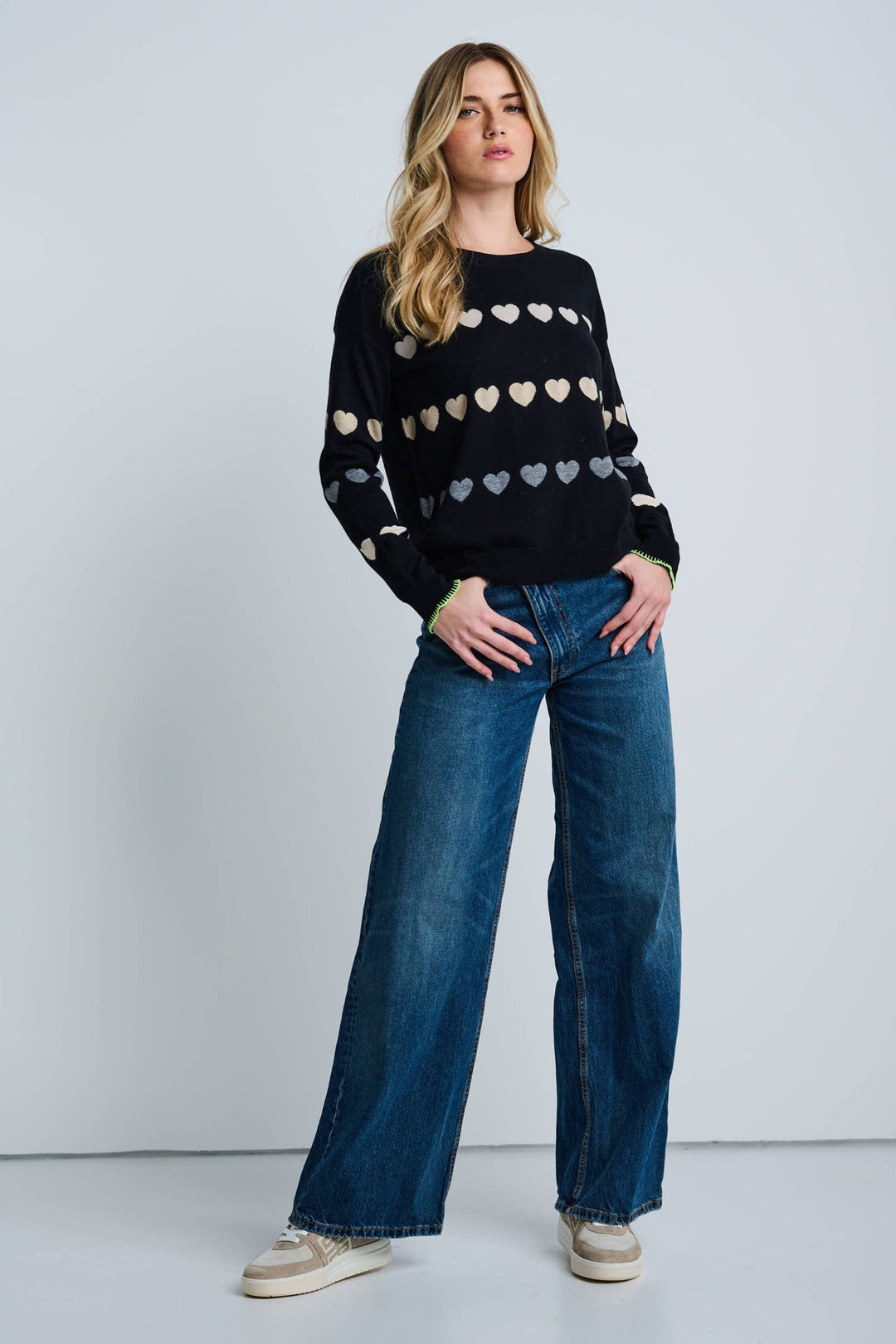 Lisa Todd Love Track Sweater in Black available at Barbara Katz