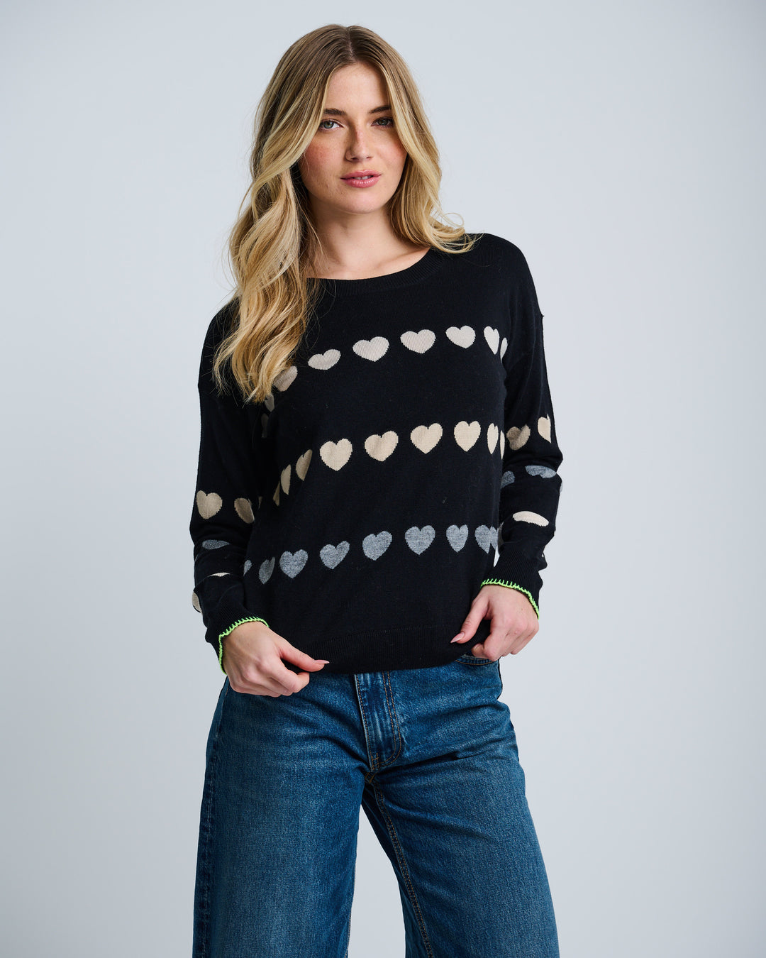 Lisa Todd Love Track Sweater in Black available at Barbara Katz