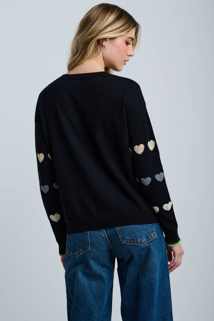 Lisa Todd Love Track Sweater in Black available at Barbara Katz