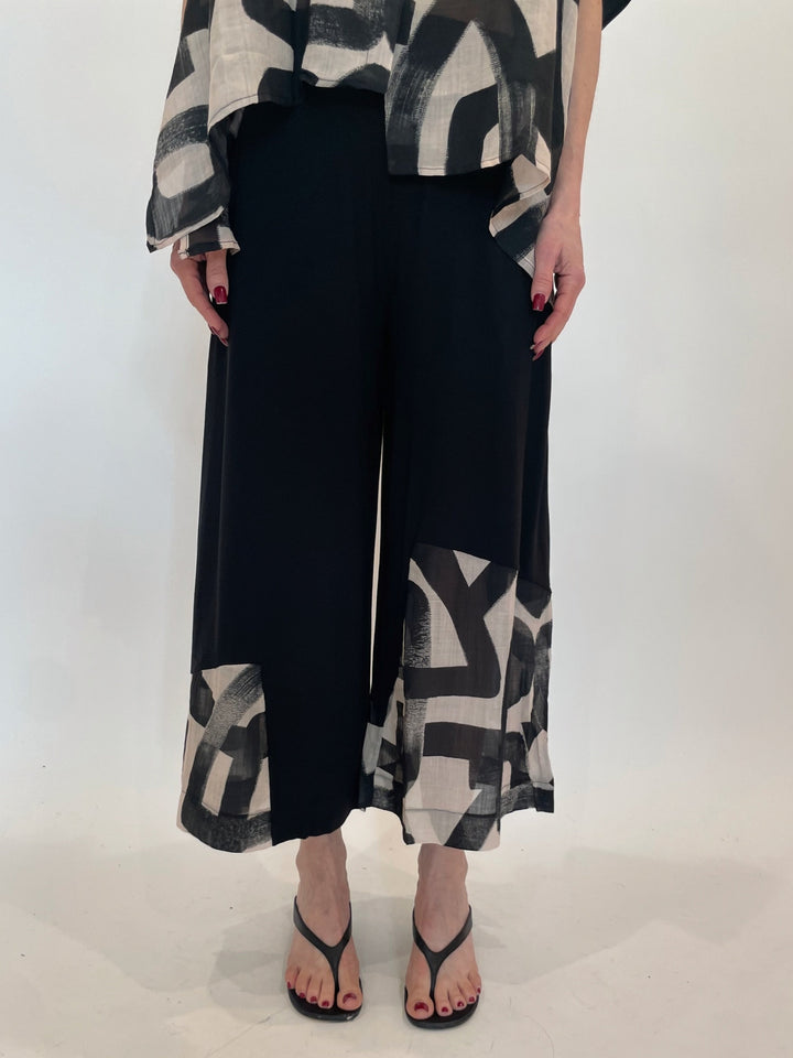 Ozai N Ku Graphic Pants in Slalom available at Barbara Katz