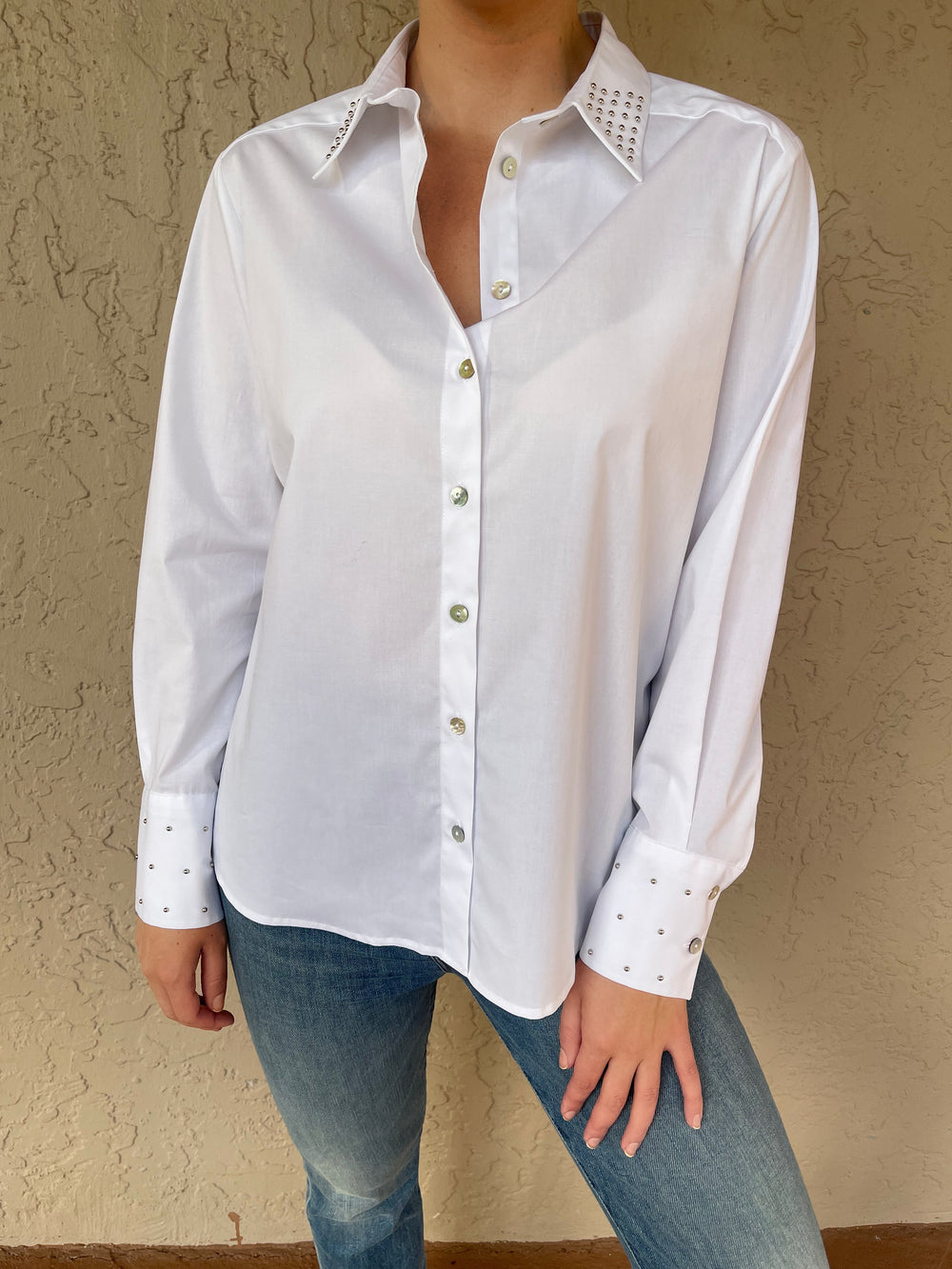 Studded Classic Button Down