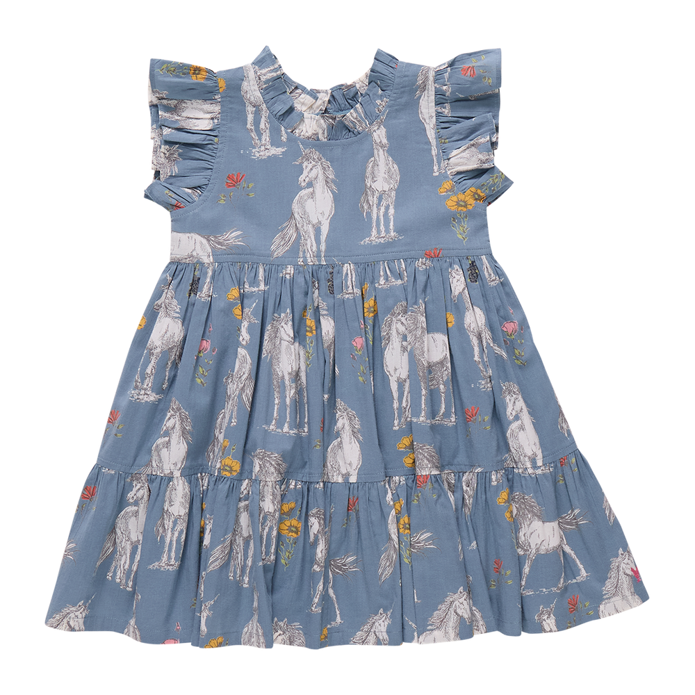 Pink Chicken Girls Jennifer Dress in Unicorn Field available at Barbara Katz