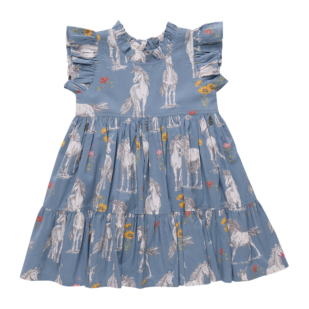 Pink Chicken Girls Jennifer Dress in Unicorn Field available at Barbara Katz