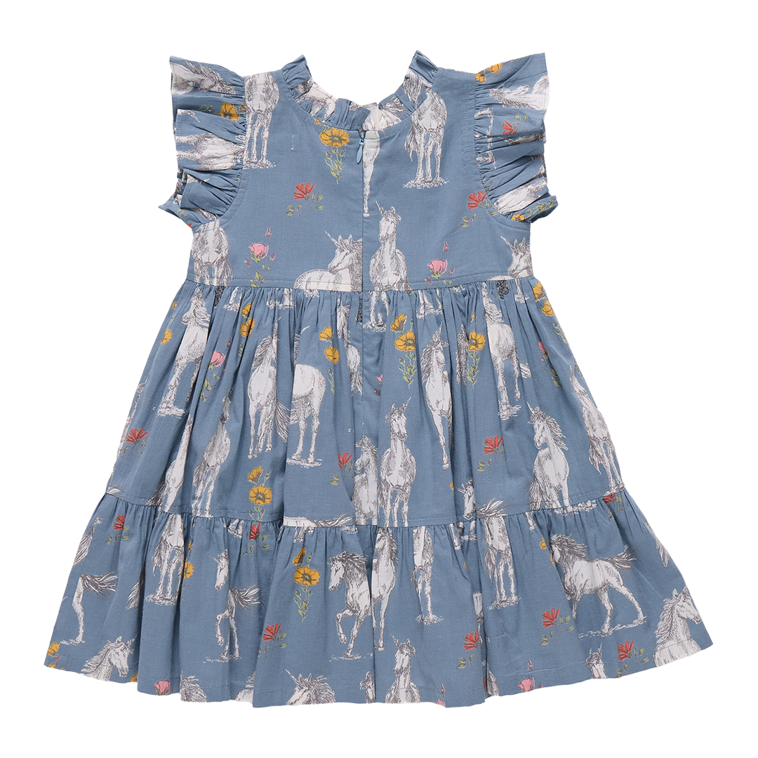 Pink Chicken Girls Jennifer Dress in Unicorn Field available at Barbara Katz