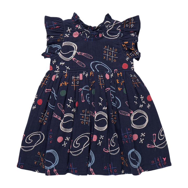 Pink Chicken Girls Jennifer Dress in Tic Tac Toe available at Barbara Katz