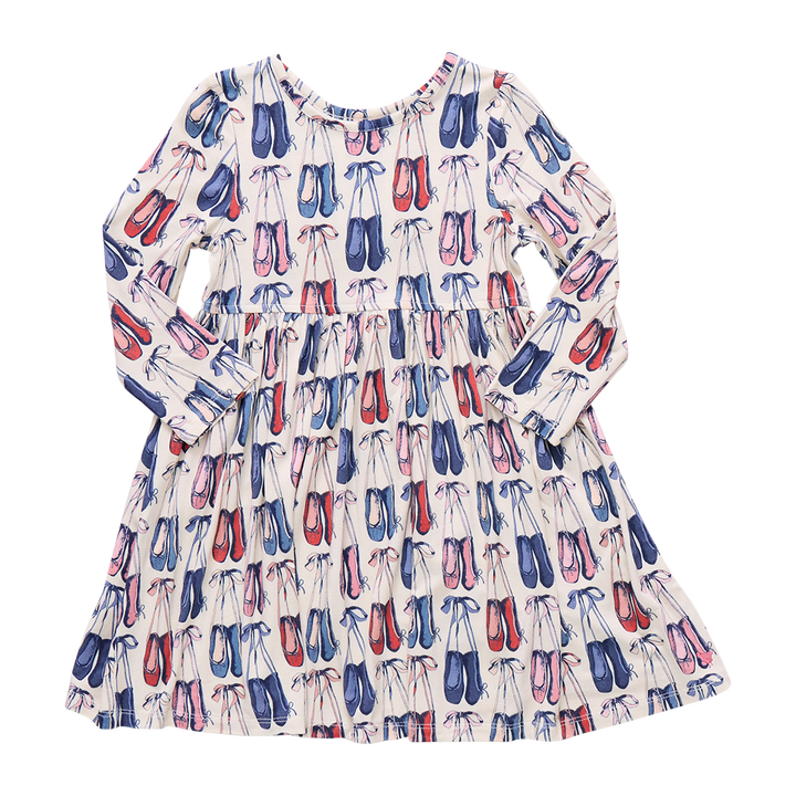 Pink Chicken Girls Bamboo Steph Dress in Ballet Slippers available at Barbara Katz