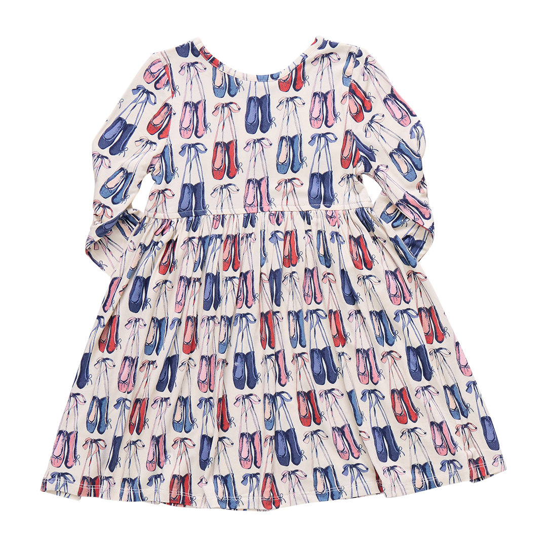 Pink Chicken Girls Bamboo Steph Dress in Ballet Slippers available at Barbara Katz