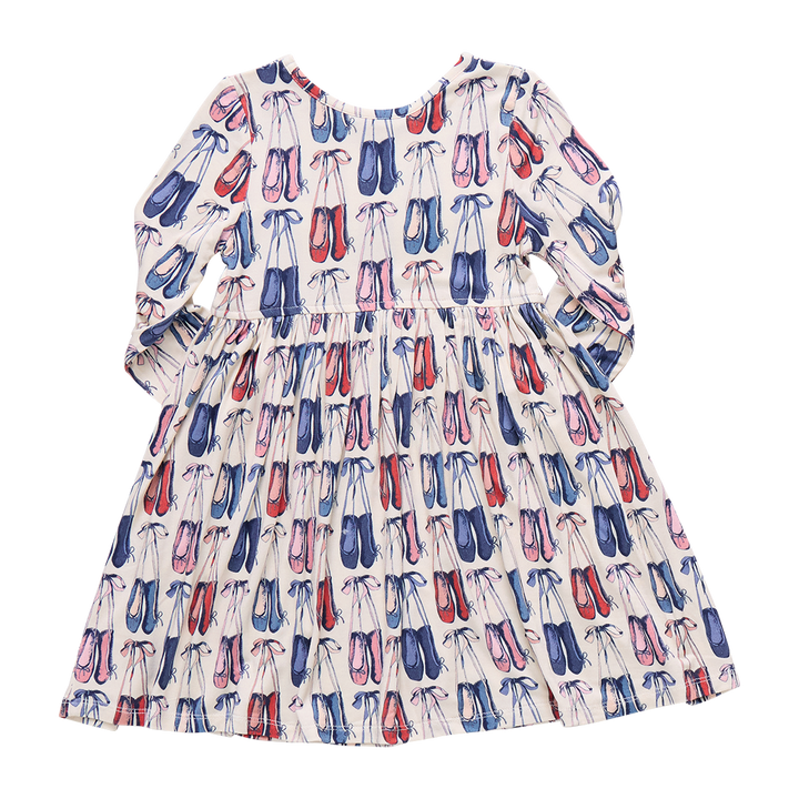 Pink Chicken Girls Bamboo Steph Dress in Ballet Slippers available at Barbara Katz