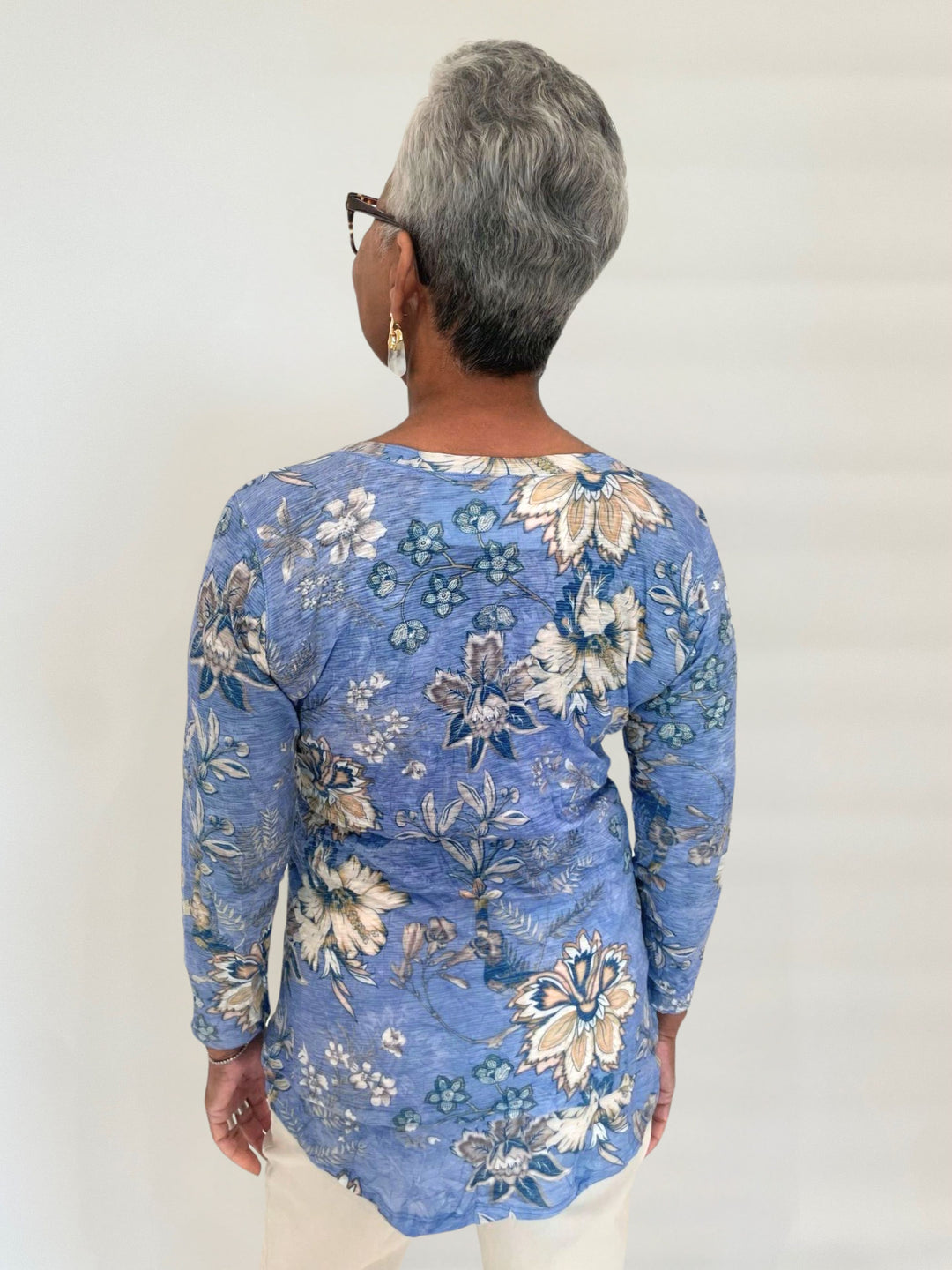 David Cline Luna Double Layer Top in Capri available at Barbara Katz