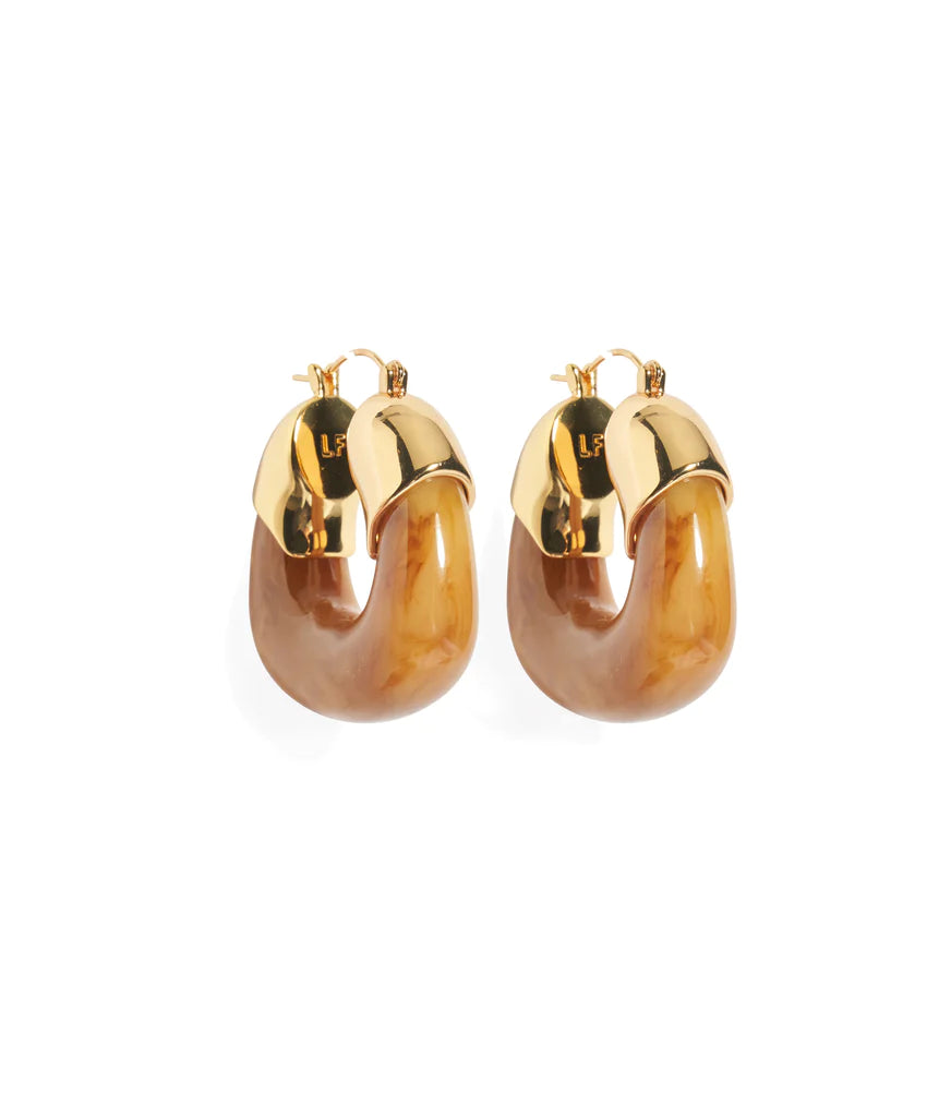 Lizzie Fortunato Organic Hoops - Mocha