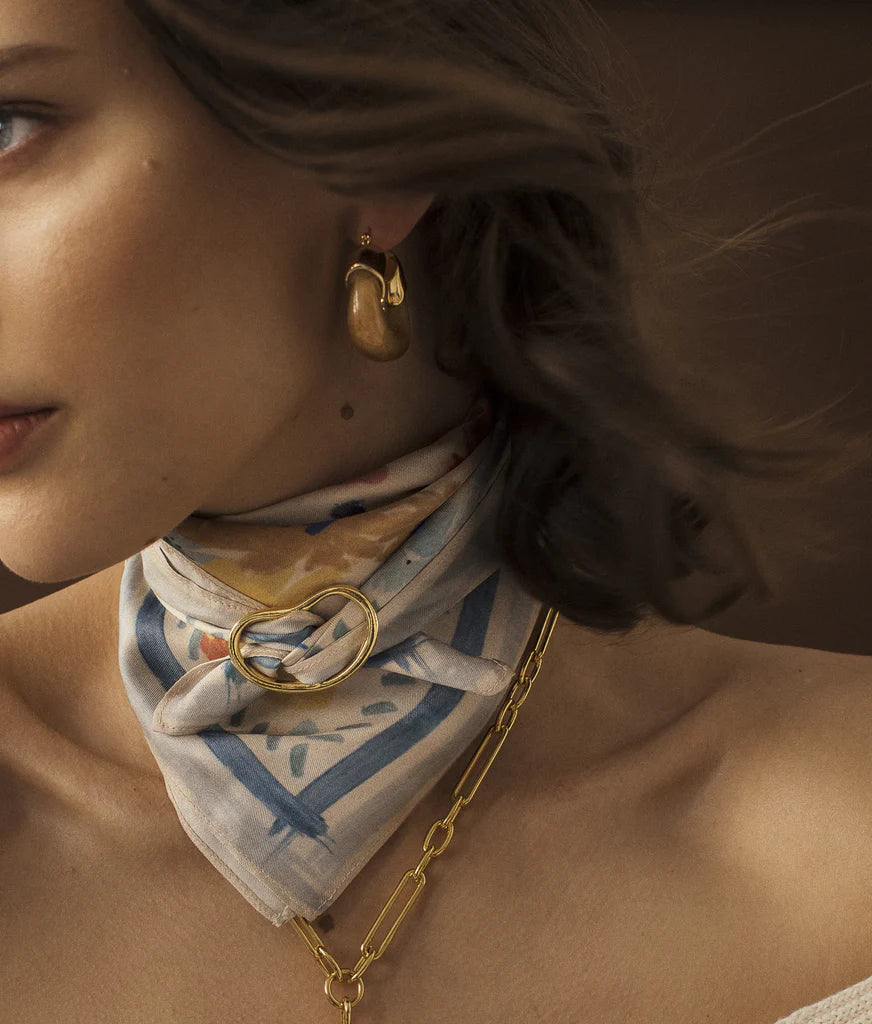 Lizzie Fortunato Organic Hoops - Mocha