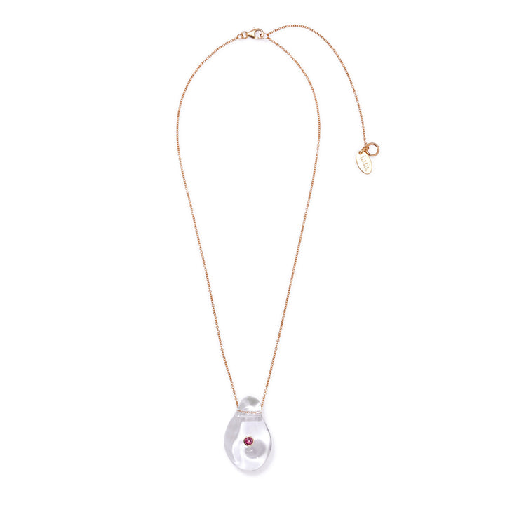 Lizzie Fortunato Muse Pendant Necklace - Clear
