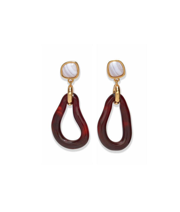 Lizzie Fortunato Galina Earrings in Sangria available at Barbara Katz