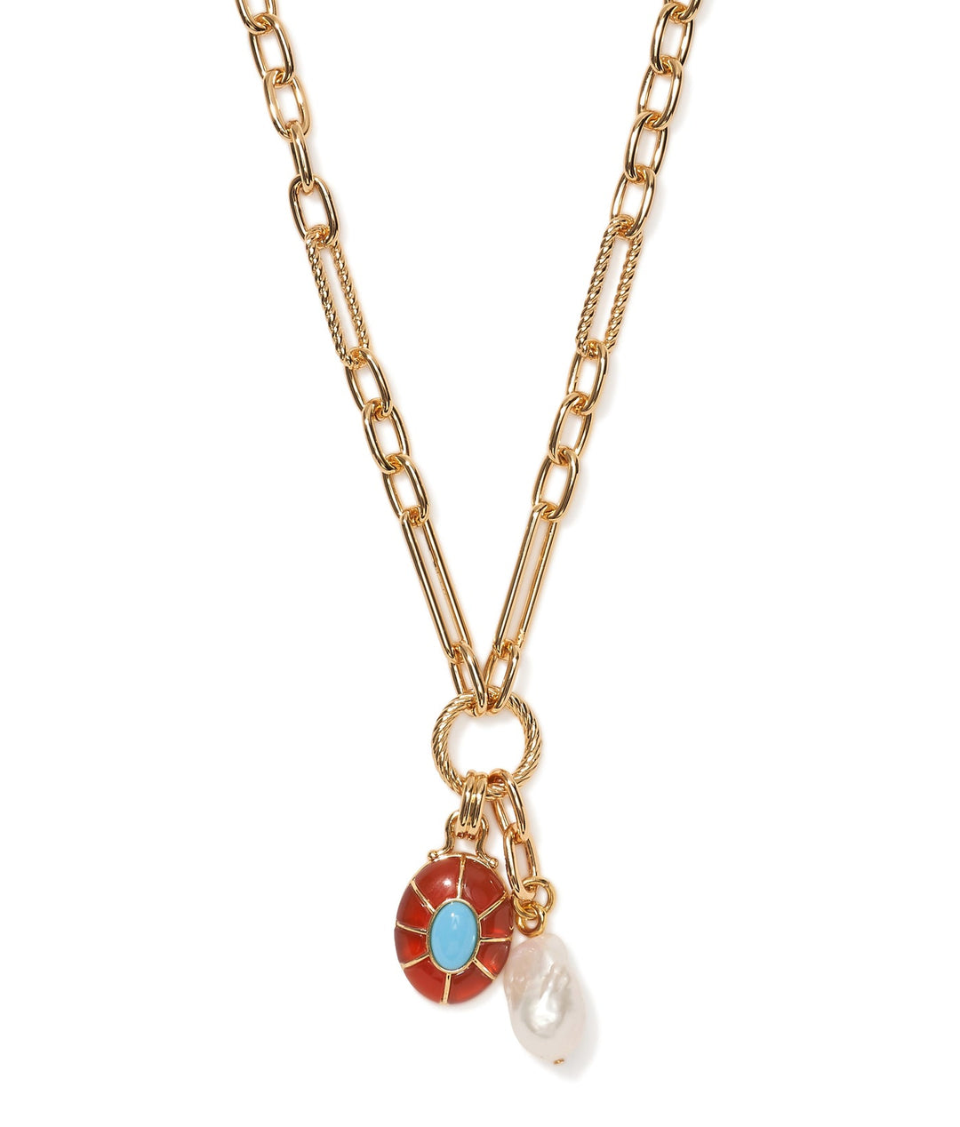 Lizzie Fortunato Neroli Charm Necklace in Multi available at Barbara Katz