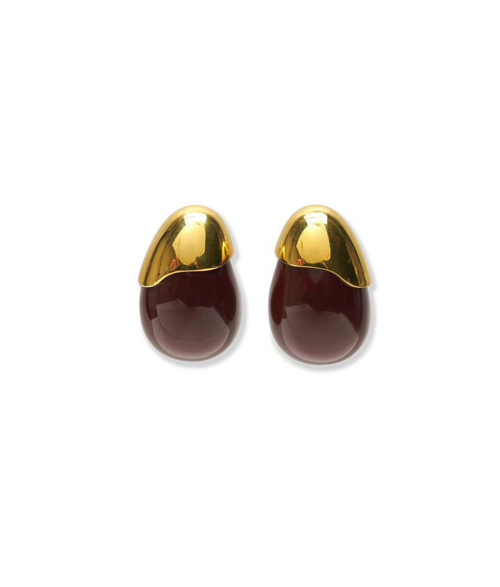 Toro Earrings - Aubergine