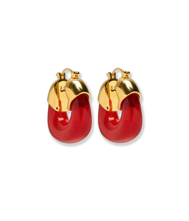 Lizzie Fortunato Organic Hoops in Cherry available at Barbara Katz