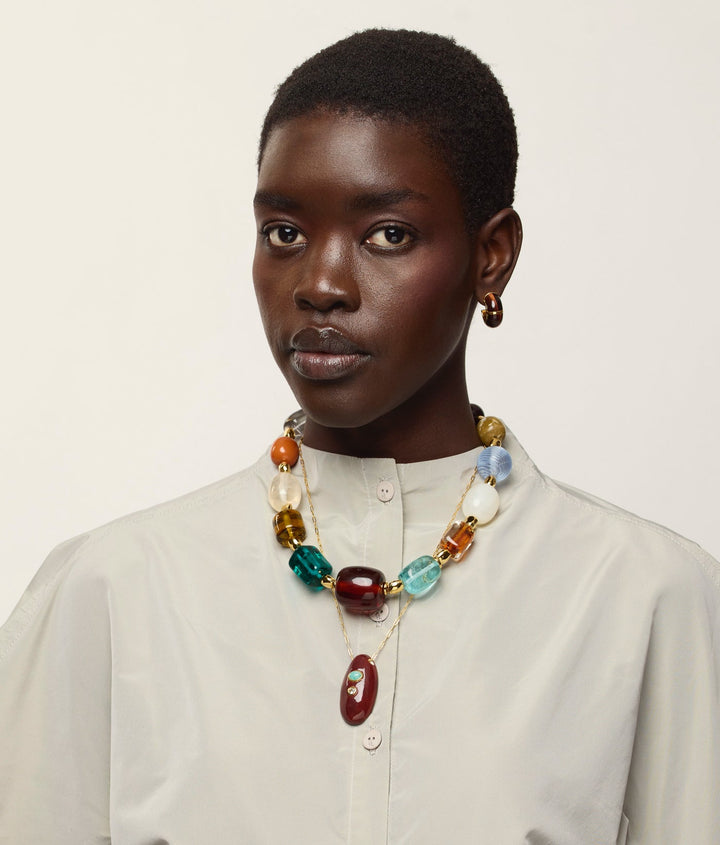 Lizzie Fortunato Acrobat Collar Necklace - Multi available at Barbara Katz