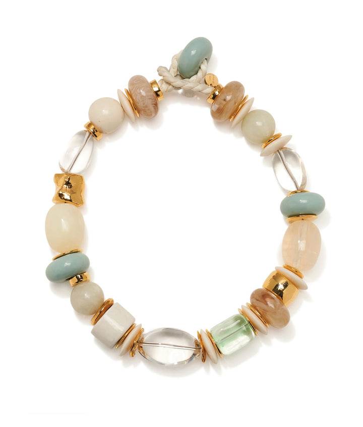 Lizzie Fortunato Monument Collar Necklace in Sea Glass available at Barbara Katz