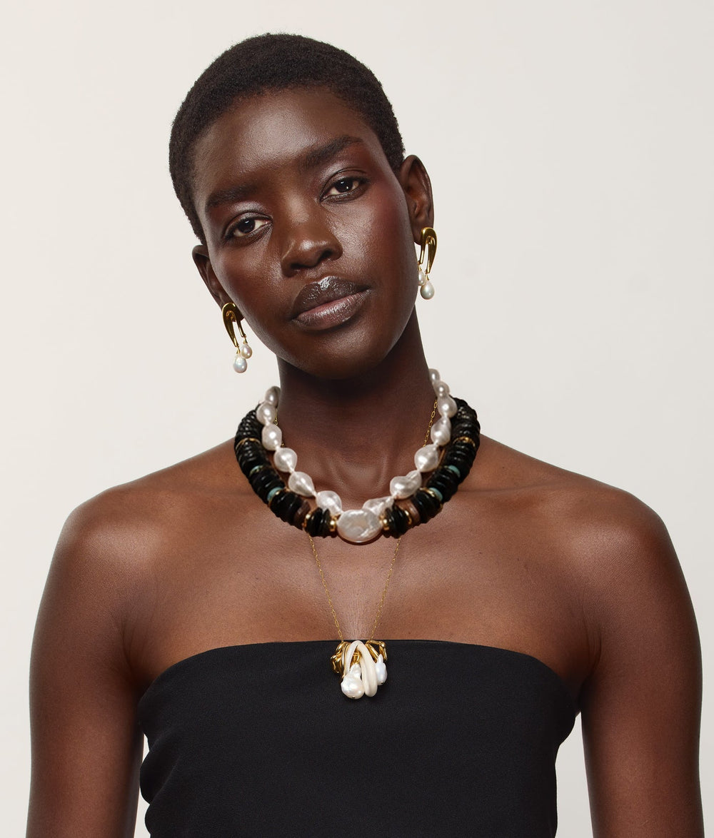 Lizzie Fortunato Cirque Necklace in Gold available at Barbara Katz