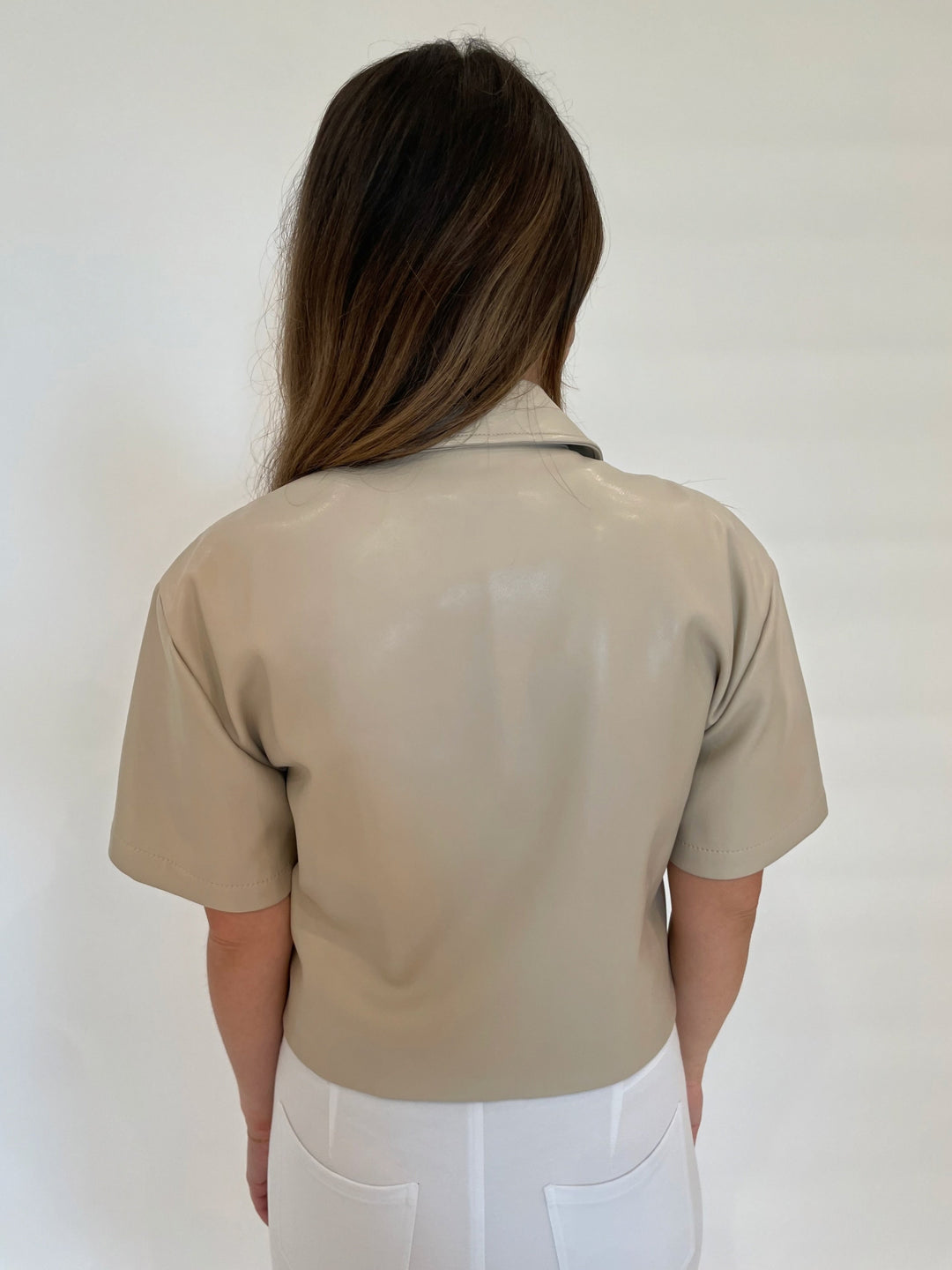 Simkhai Robinson Camp Shirt in Sand Multi available at Barbara Katz