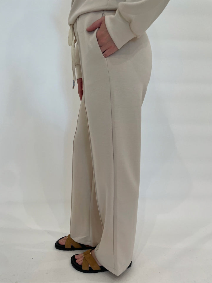 BK Drawstring Sweatpants in Beige available at Barbara Katz