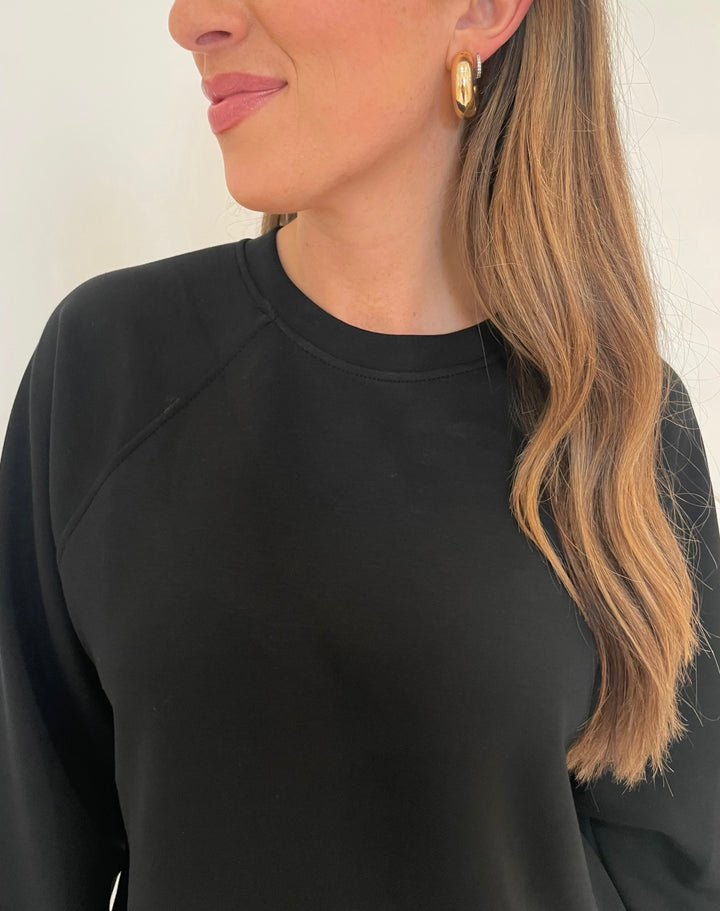 BK Jewelry Tori Thick Hoop Earrings in Gold available at Barbara Katz
