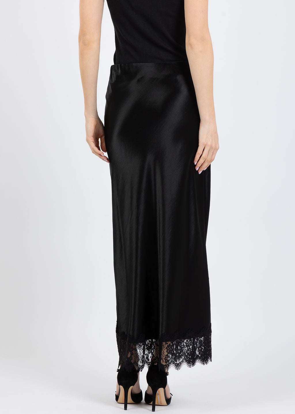 Favorite Daughter The Lacy Favorite Skirt in Black available at Barbara Katz