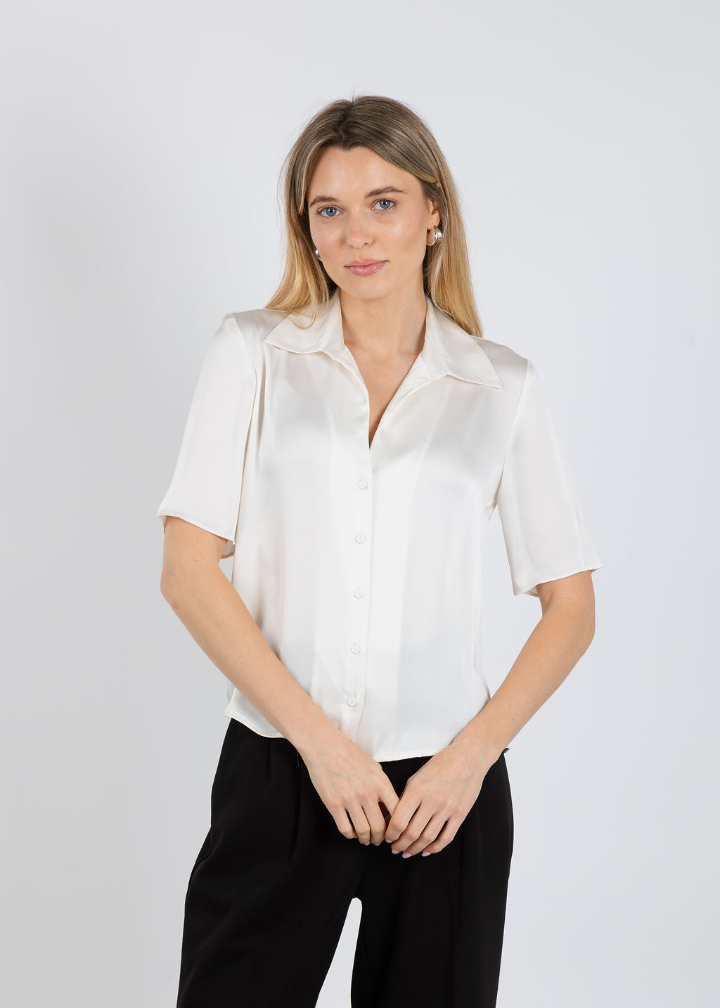 Favorite Daughter The Sunny Shirt in Ivory available at Barbara Katz