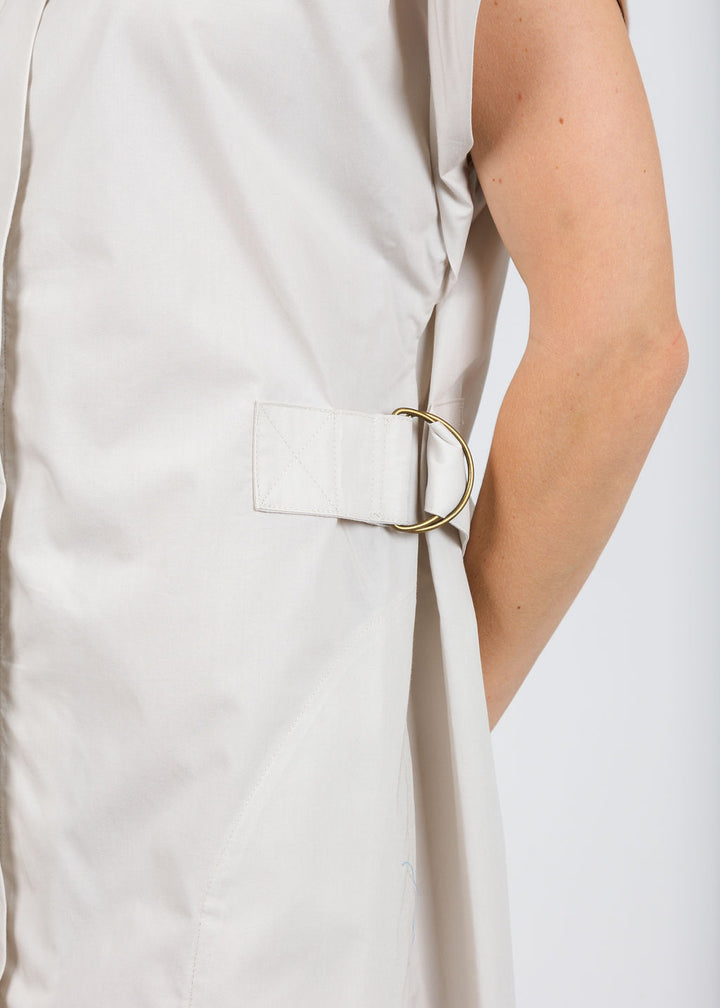 Finley Bari Dress Typewriter Cloth in Sand available at Barbara Katz