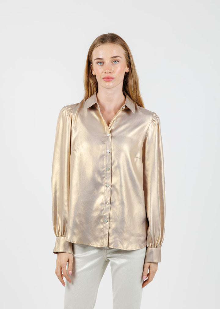 Finley Collette Shirt in Gold available at Barbara Katz