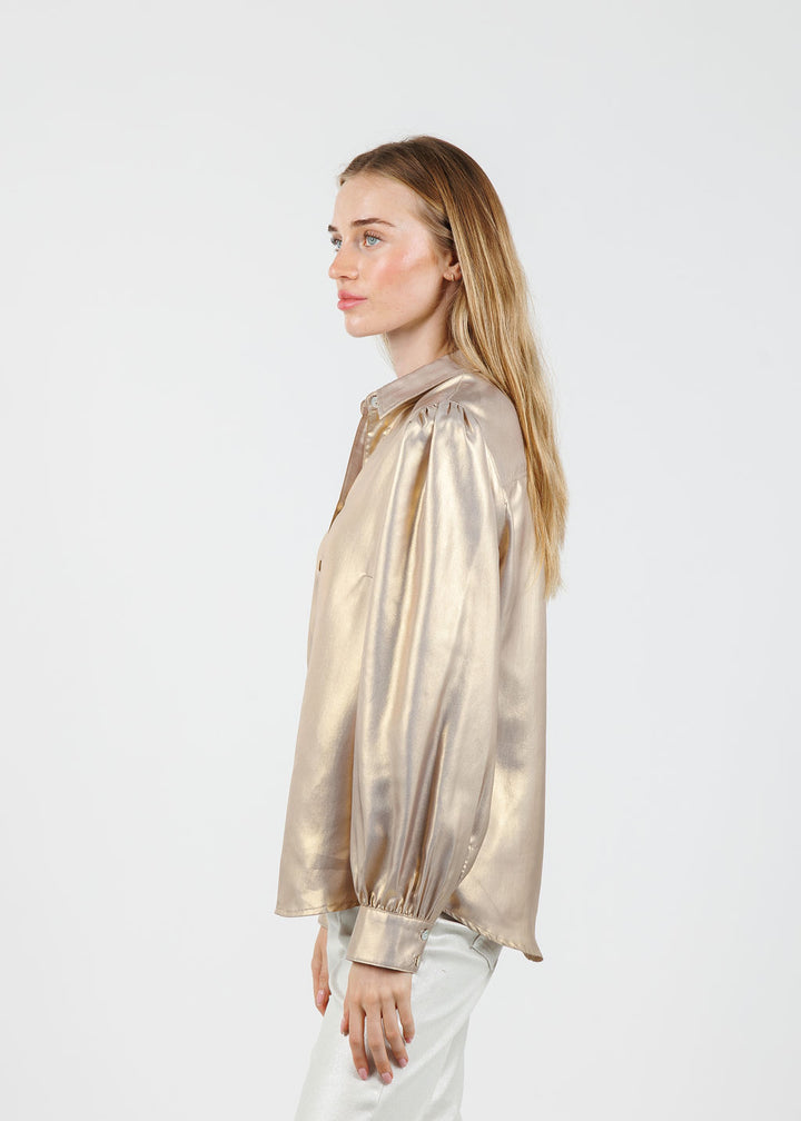 Finley Collette Shirt in Gold available at Barbara Katz
