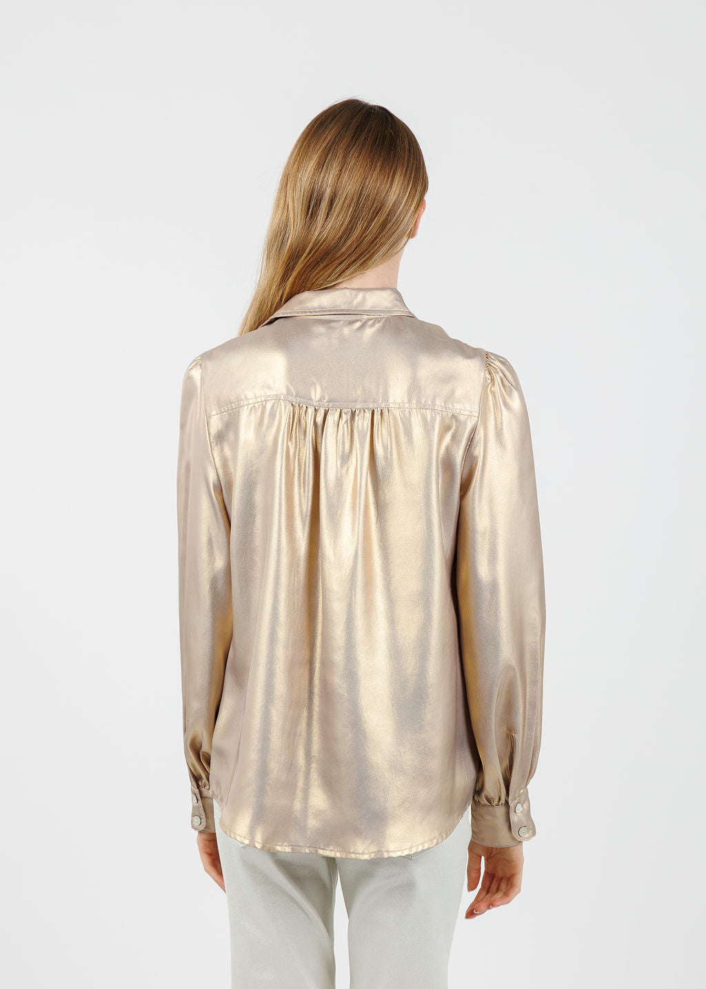 Finley Collette Shirt in Gold available at Barbara Katz