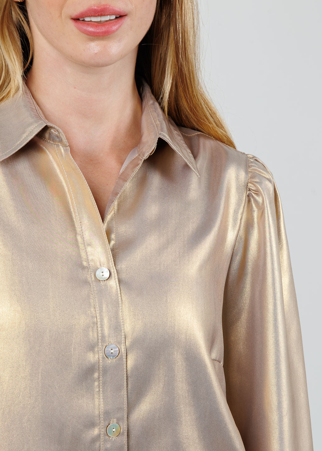 Finley Collette Shirt in Gold available at Barbara Katz